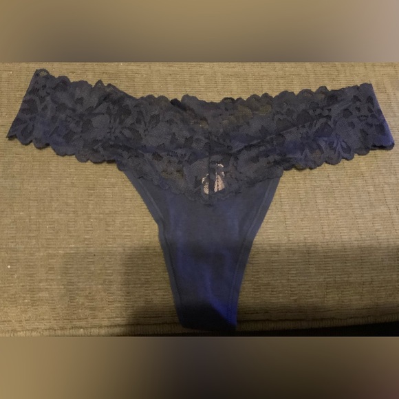 Victoria's Secret Other - Victoria's Secret NWT Navy Lace Panty